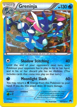 Greninja - 40/122 (XY BREAKpoint) (40) - [Misc: Deck Exclusives] Holofoil Pokemon Single Pokémon