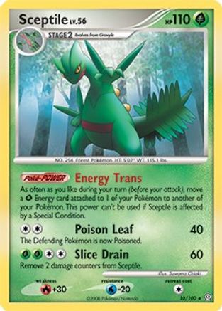 Sceptile - 10/100 (DP Stormfront) () [Misc: Deck Exclusives] Pokemon Single Pokémon