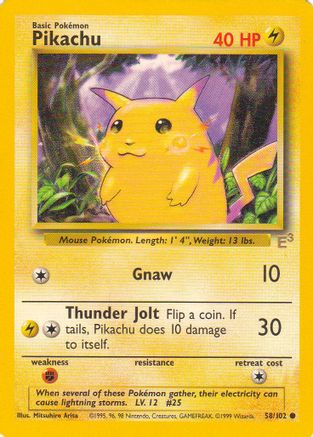 Pikachu - 58/102 (E3 Stamped) [Misc: Cards & Products] Pokemon Single Pokémon