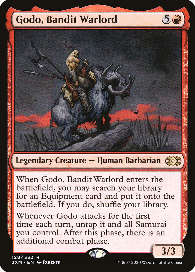 Godo, Bandit Warlord (2XM-128) [Double Masters] Foil MTG Single Wizards of the Coast