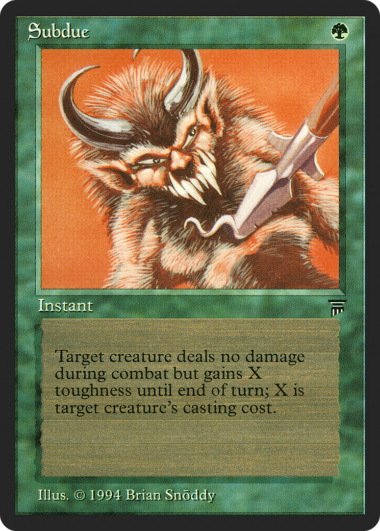 Subdue (LEG-206) [Oldschool] Legends MTG Single Wizards of the Coast
