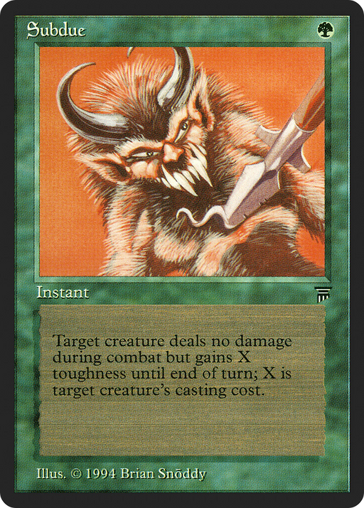Subdue (LEG-206) [Oldschool] Legends MTG Single Wizards of the Coast