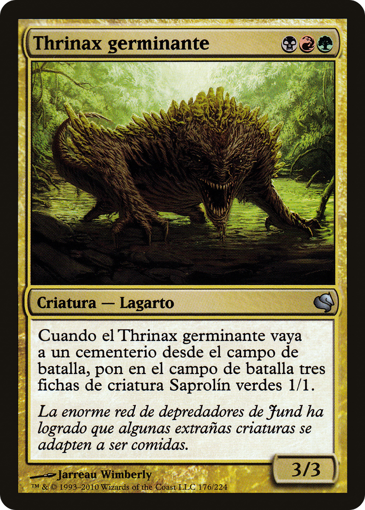 Sprouting Thrinax (Spanish) - "Thrinax germinante" (PS11-176) [Misc] Salvat 2011 MTG Single Wizards of the Coast