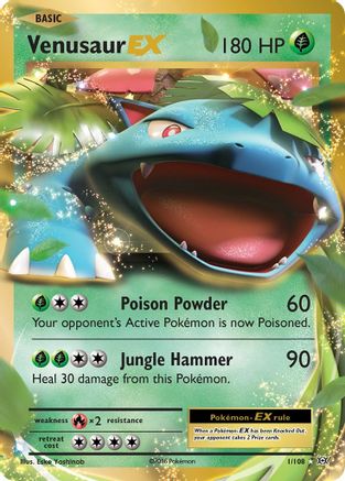 Venusaur EX (1/108) Holofoil [XY: Evolutions] Pokemon Single Pokémon