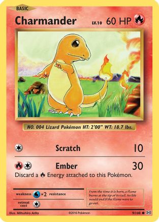 Charmander (9/108) [XY: Evolutions] Pokemon Single Pokémon
