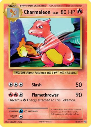 Charmeleon (10/108) Reverse Holofoil [XY: Evolutions] Pokemon Single Pokémon