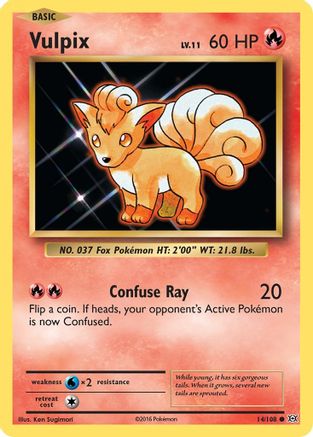 Vulpix (14/108) Reverse Holofoil [XY: Evolutions] Pokemon Single Pokémon
