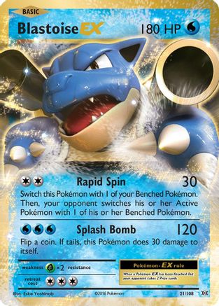Blastoise EX (21/108) Holofoil [XY: Evolutions] Pokemon Single Pokémon