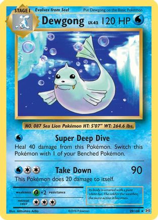 Dewgong (29/108) Reverse Holofoil [XY: Evolutions] Pokemon Single Pokémon