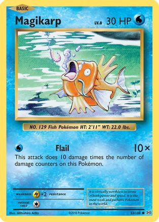 Magikarp (33/108) [XY: Evolutions] Pokemon Single Pokémon