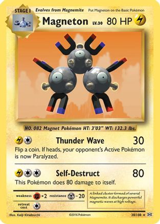 Magneton (38/108) Holofoil [XY: Evolutions] Pokemon Single Pokémon