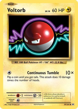 Voltorb (39/108) Reverse Holofoil [XY: Evolutions] Pokemon Single Pokémon