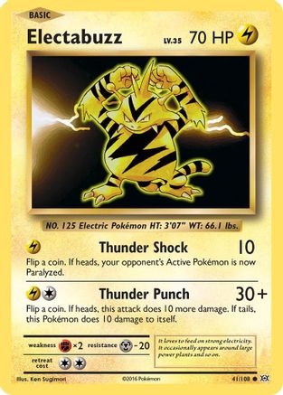 Electabuzz (41/108) [XY: Evolutions] Pokemon Single Pokémon