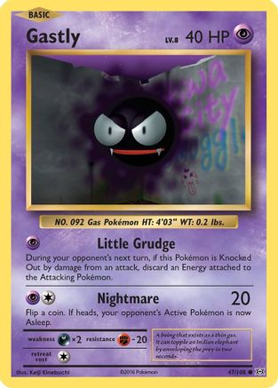 Gastly (47/108) Reverse Holofoil [XY: Evolutions] Pokemon Single Pokémon