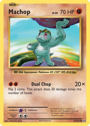 Machop (57/108) [XY: Evolutions] Pokemon Single Pokémon