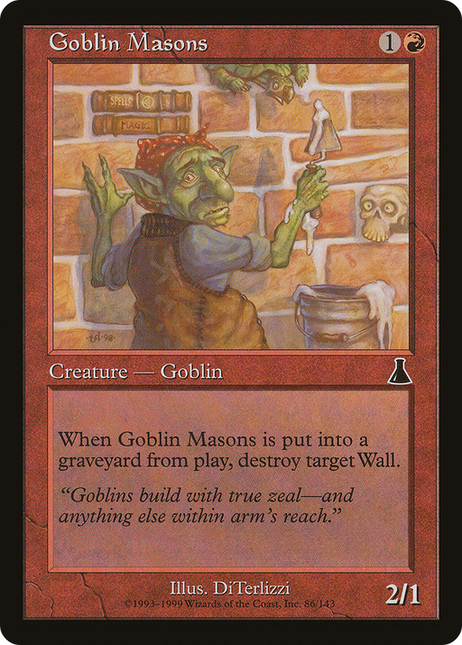 Goblin Masons (UDS-086) [Urza's Destiny] MTG Single Wizards of the Coast