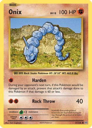 Onix (61/108) [XY: Evolutions] Pokemon Single Pokémon