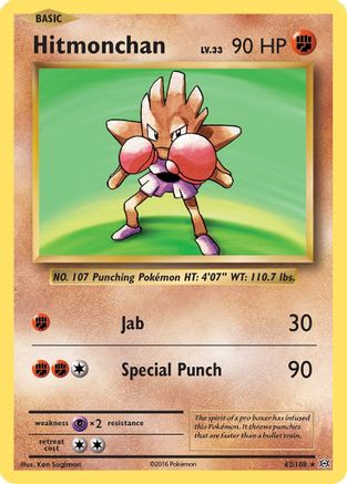 Hitmonchan (62/108) Holofoil [XY: Evolutions] Pokemon Single Pokémon