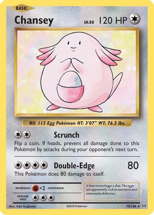 Chansey (70/108) Reverse Holofoil [XY: Evolutions] Pokemon Single Pokémon
