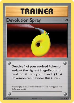 Devolution Spray (76/108) Reverse Holofoil [XY: Evolutions] Pokemon Single Pokémon