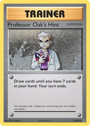 Professor Oak's Hint (84/108) Reverse Holofoil [XY: Evolutions] Pokemon Single Pokémon