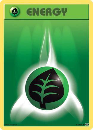 Grass Energy (91/108) Reverse Holofoil [XY: Evolutions] Pokemon Single Pokémon