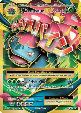 M Venusaur EX (Full Art) (100/108) Holofoil [XY: Evolutions] Pokemon Single Pokémon