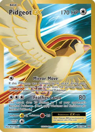 Pidgeot EX (Full Art) 104/108 Holofoil [XY: Evolutions] Pokemon Single Pokémon