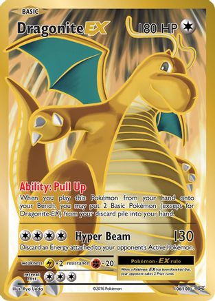 Dragonite EX (Full Art) (106/108) - [XY: Evolutions] Holofoil Pokemon Single Pokémon