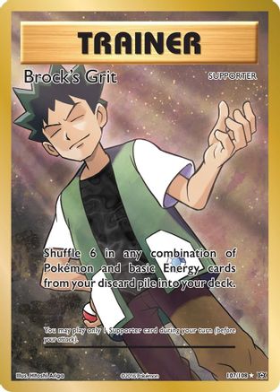 Brock's Grit (Full Art) (107/108) Holofoil [XY: Evolutions] Pokemon Single Pokémon