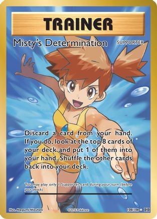 Misty's Determination (Full Art) (108/108) Holofoil [XY: Evolutions] Pokemon Single Pokémon