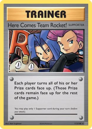 Here Comes Team Rocket! 113/108 [XY: Evolutions] Pokemon Single Pokémon
