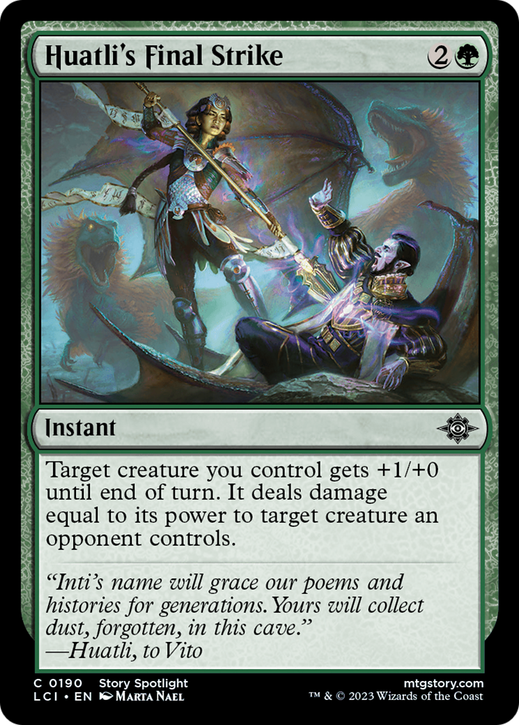 Huatli's Final Strike (LCI-190) [The Lost Caverns of Ixalan] Foil MTG Single Wizards of the Coast