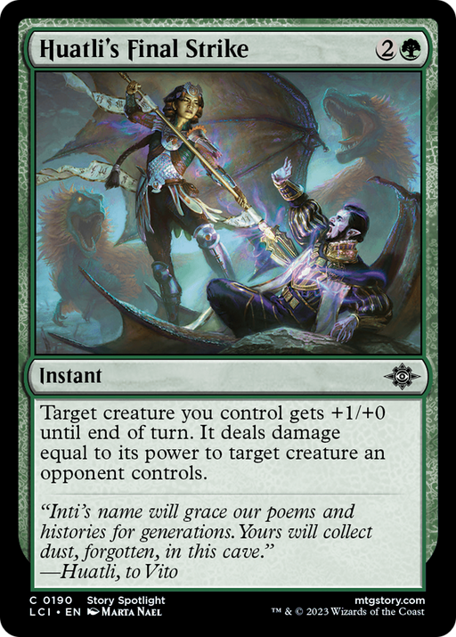 Huatli's Final Strike (LCI-190) [The Lost Caverns of Ixalan] Foil MTG Single Wizards of the Coast