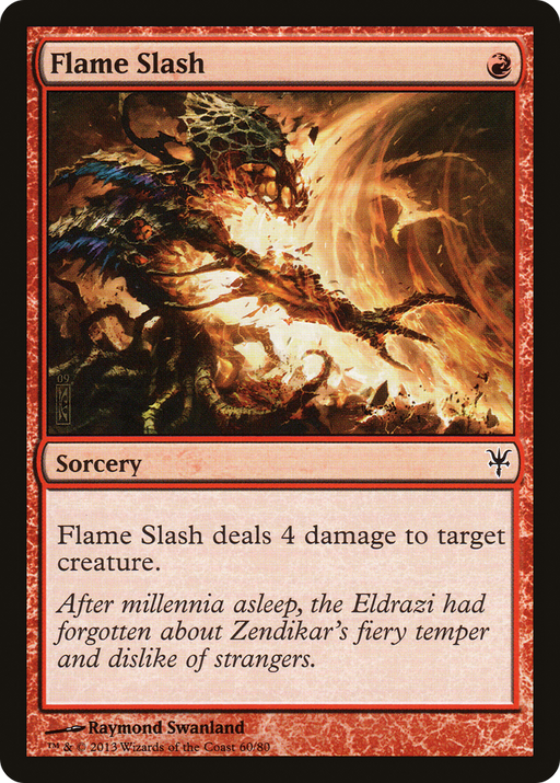 Flame Slash (DDK-060) [Misc] Duel Decks: Sorin vs. Tibalt MTG Single Wizards of the Coast