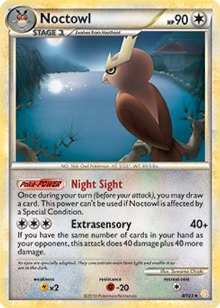 Noctowl - 8/123 (HeartGold & SoulSilver) () [Misc: Deck Exclusives] Pokemon Single Pokémon
