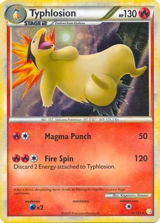Typhlosion - 32/123 (Cosmos Holo) () Holofoil [Misc: Deck Exclusives] Pokemon Single Pokémon