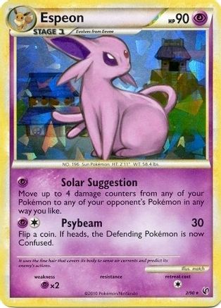 Espeon - 2/90 (HGSS Undaunted - Cracked Ice Holo) () Holofoil [Misc: Deck Exclusives] Pokemon Single Pokémon