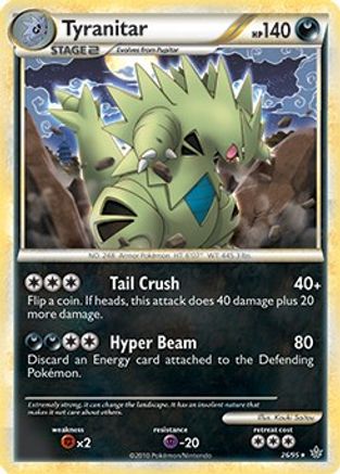 Tyranitar - 26/95 (HGSS Unleashed) () Holofoil [Misc: Deck Exclusives] Pokemon Single Pokémon