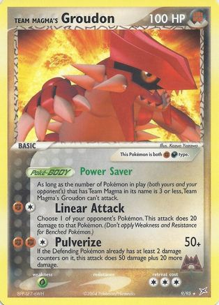 Team Magma's Groudon 9/95 (EX Team Magma vs Team Aqua) () [Misc: Deck Exclusives] Pokemon Single Pokémon