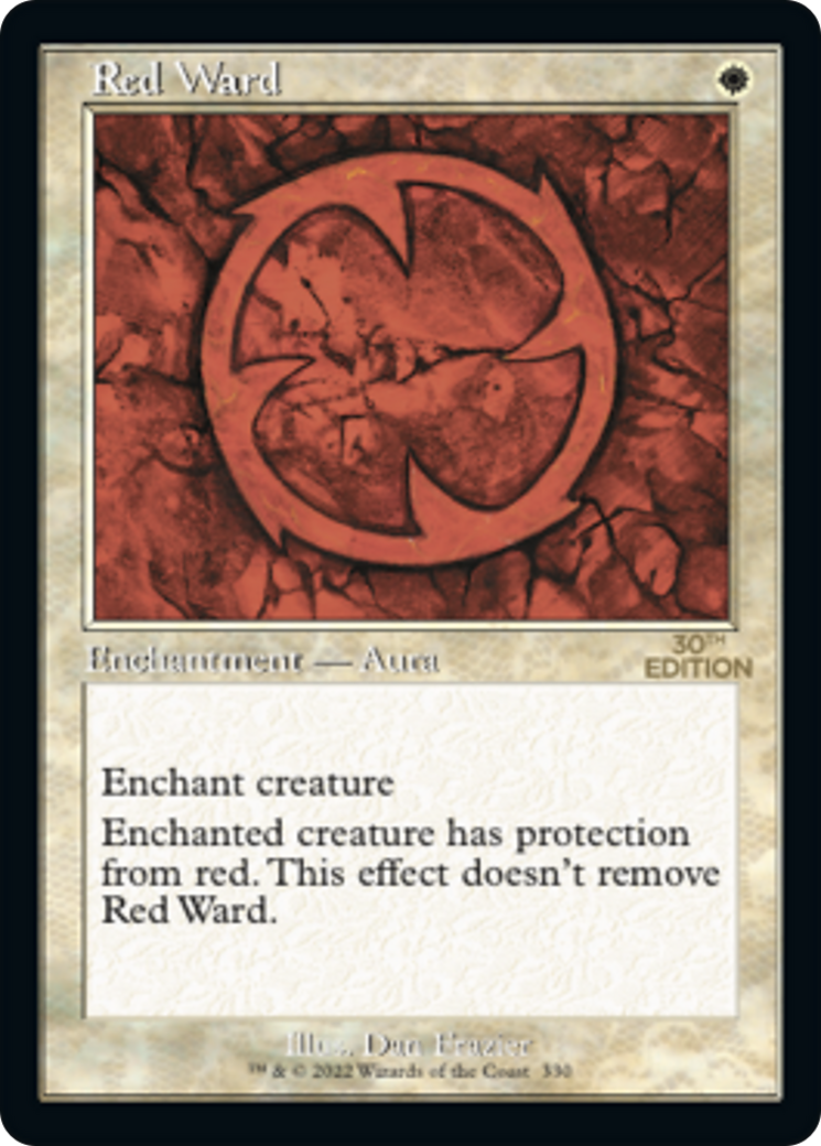 Red Ward (30A-330) [30th Anniversary Edition] MTG Single Wizards of the Coast