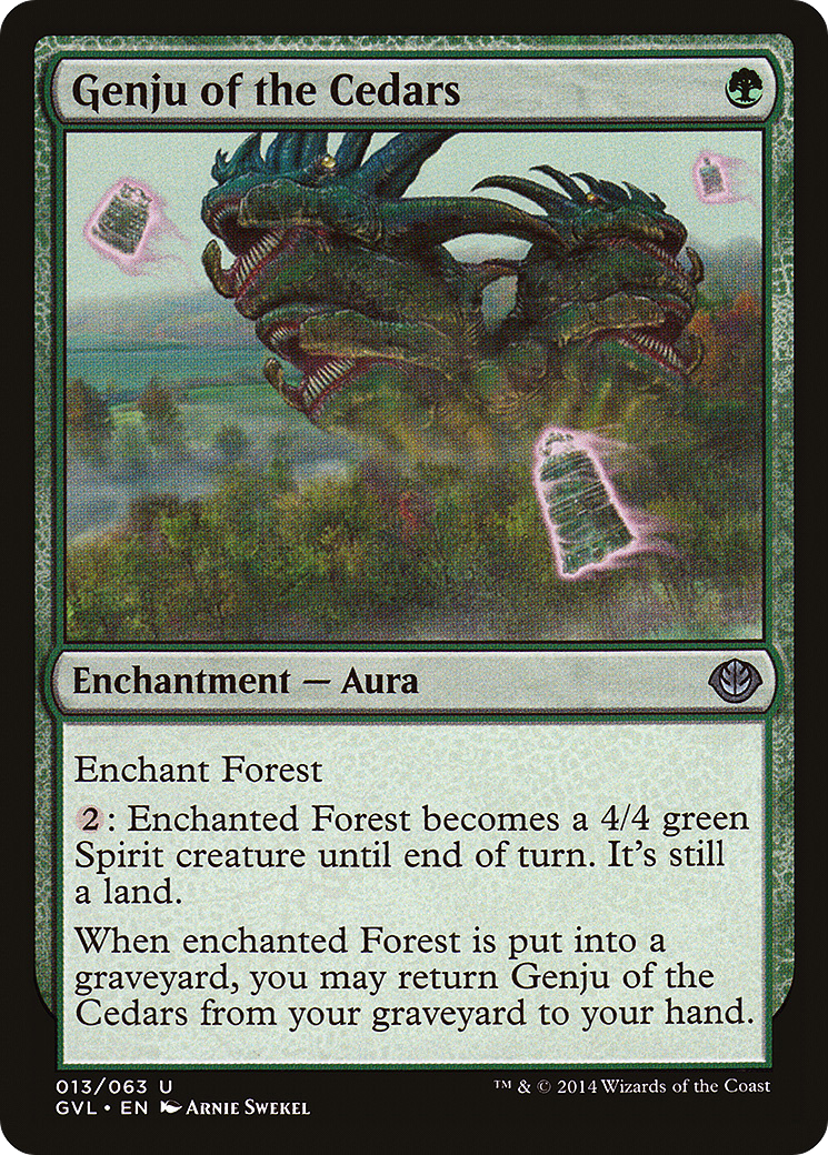 Genju of the Cedars (DD3-013) [Misc] Duel Decks Anthology: Garruk vs. Liliana MTG Single Wizards of the Coast
