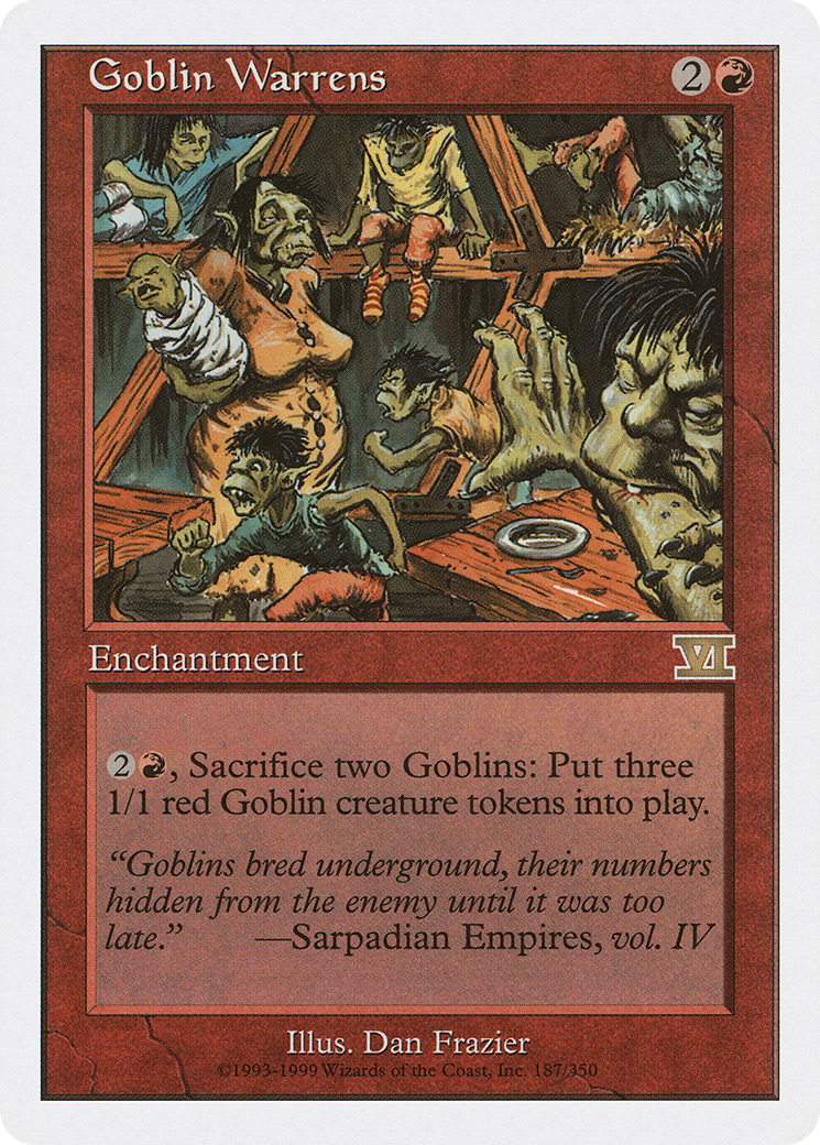 Goblin Warrens (6ED-187) [Classic Sixth Edition] MTG Single Wizards of the Coast