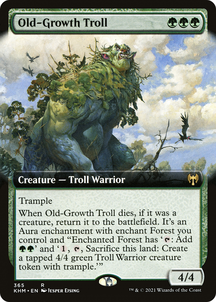 Old-Growth Troll (KHM-365) [Kaldheim] (Extended Art) Foil MTG Single Wizards of the Coast