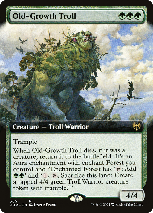 Old-Growth Troll (KHM-365) [Kaldheim] (Extended Art) MTG Single Wizards of the Coast