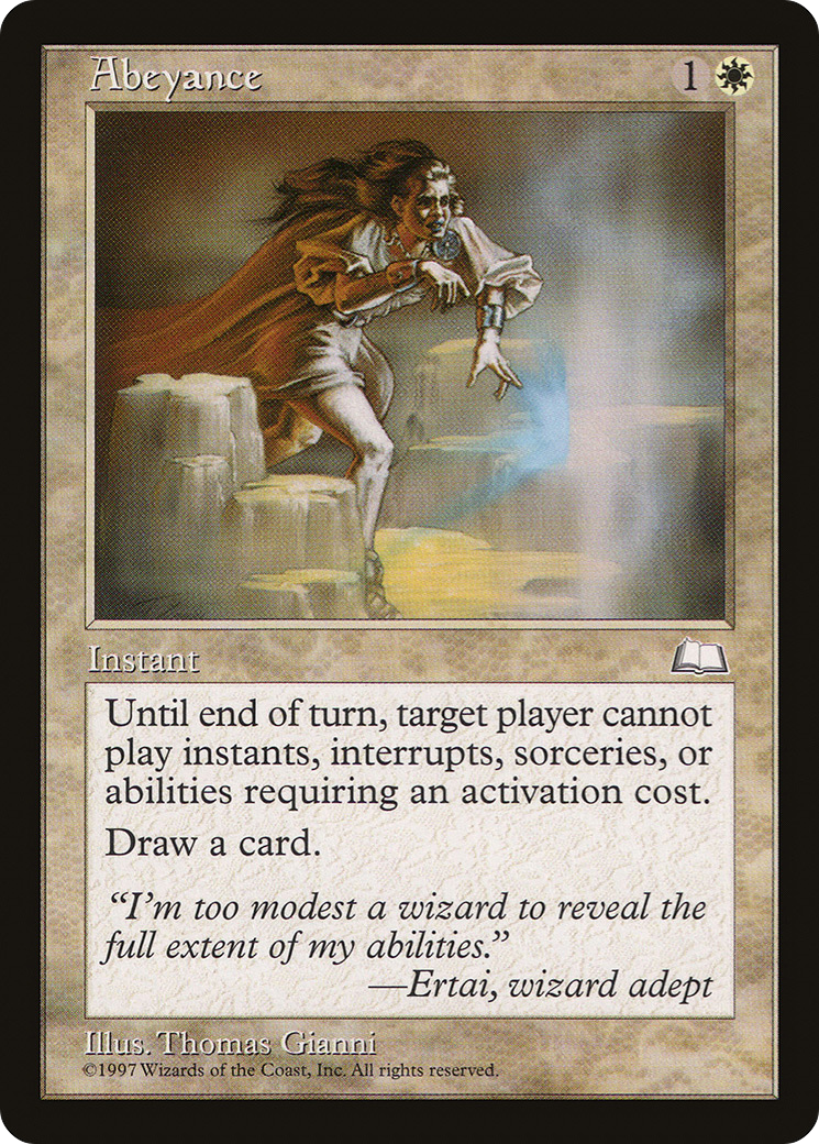 Abeyance [Weatherlight] MTG Single Magic: The Gathering