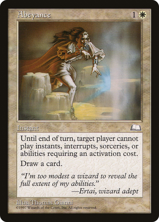 Abeyance [Weatherlight] MTG Single Magic: The Gathering