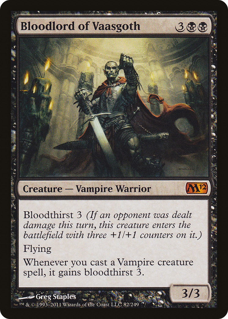 Bloodlord of Vaasgoth (M12-082) [Magic 2012] MTG Single Wizards of the Coast