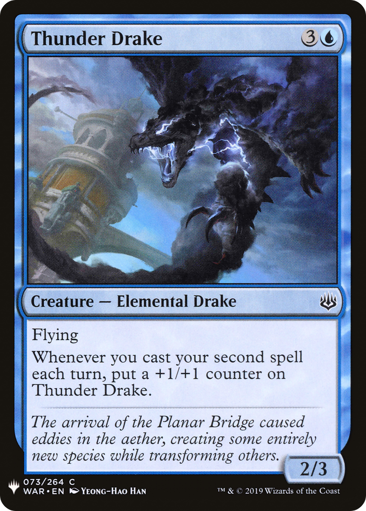 Thunder Drake (LIST-WAR-73) [Mystery Booster] The List MTG Single Wizards of the Coast