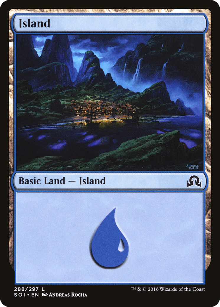 Island (288) (SOI-288) [Shadows over Innistrad] MTG Single Wizards of the Coast